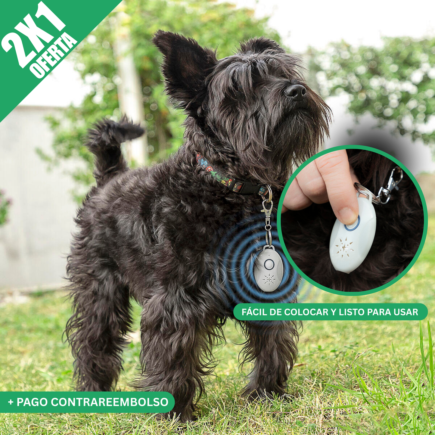 [2x1] AMICURA® - Repelente de Parásitos Ultrasónico para Mascotas